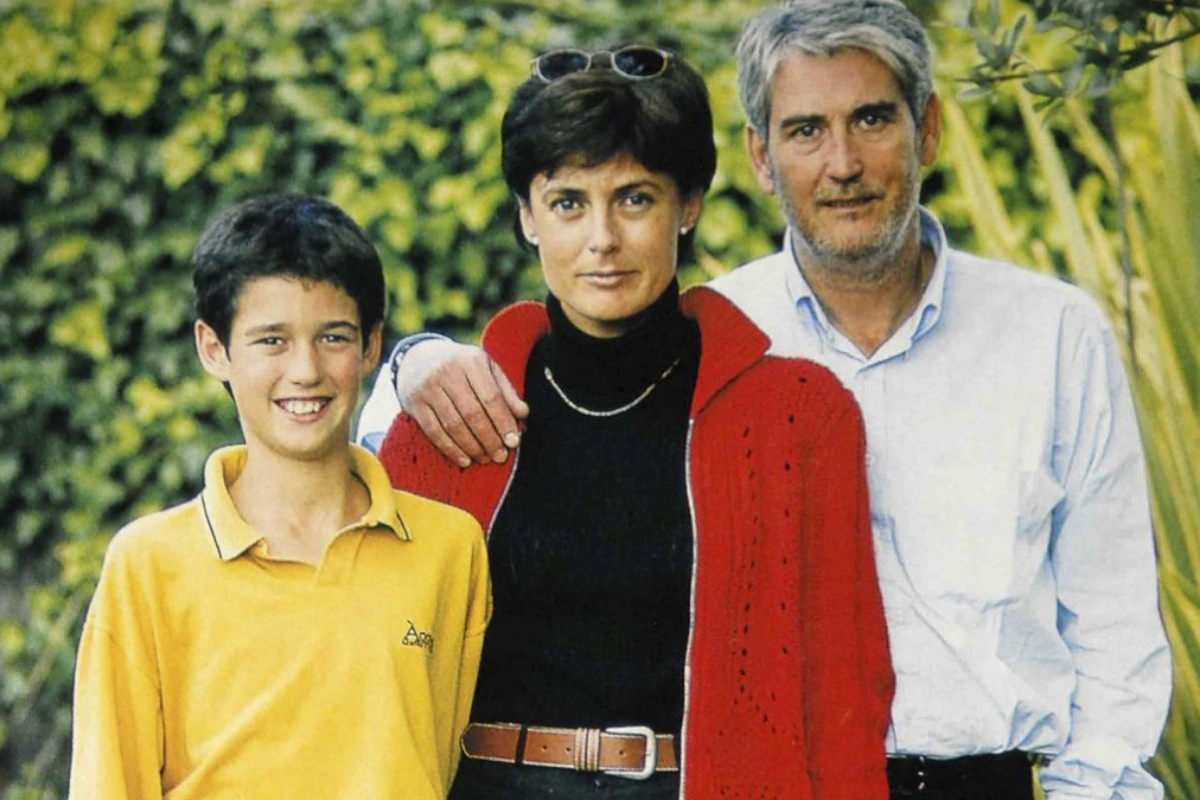 Eva Nasarre con su ex marido y su hijo Joan Marc en una imagen de archivo.