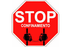 Miles de personas organizan protestas ilegales bajo el lema Stop Confinamiento.