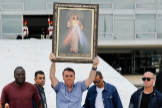 Bolsonaro en una de sus apariciones pblicas recientes.
