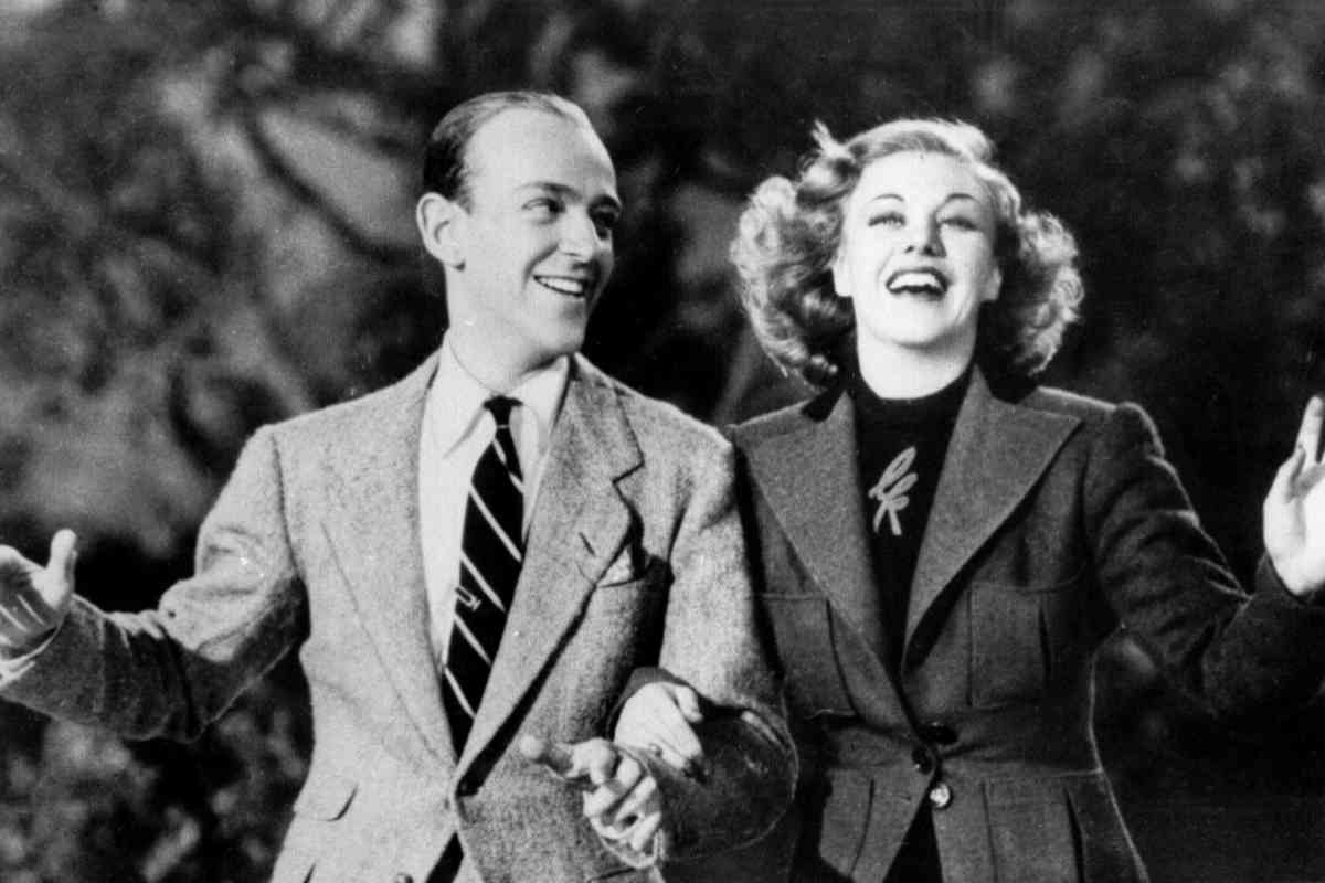 Con Fred Astaire, en los aos 50.