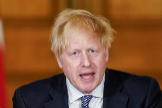 Boris Johnson, en el 10 de Downing Street.