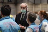 El consejero de Sanidad de la Comunidad de Madrid, Enrique Ruiz-Escudero, durante la crisis del coronavirus.