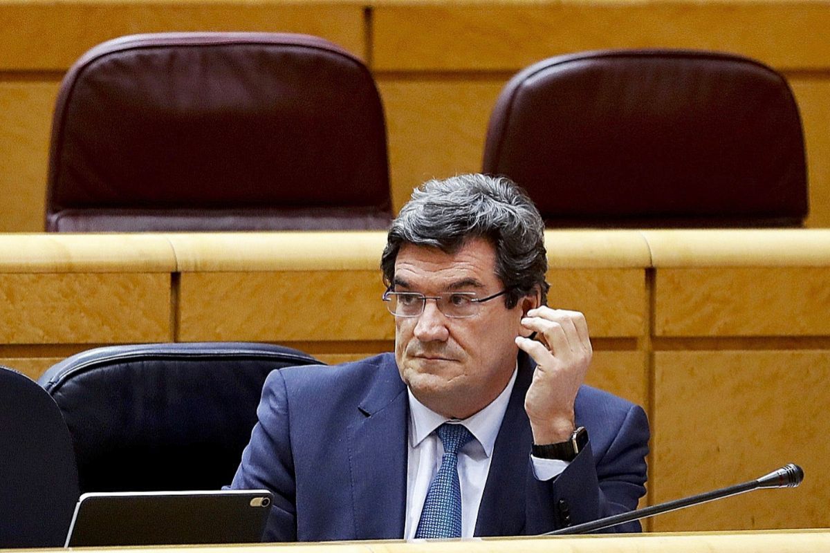 El ministro de Seguridad Social, José Luis Escrivá, la semana pasada en el Senado.