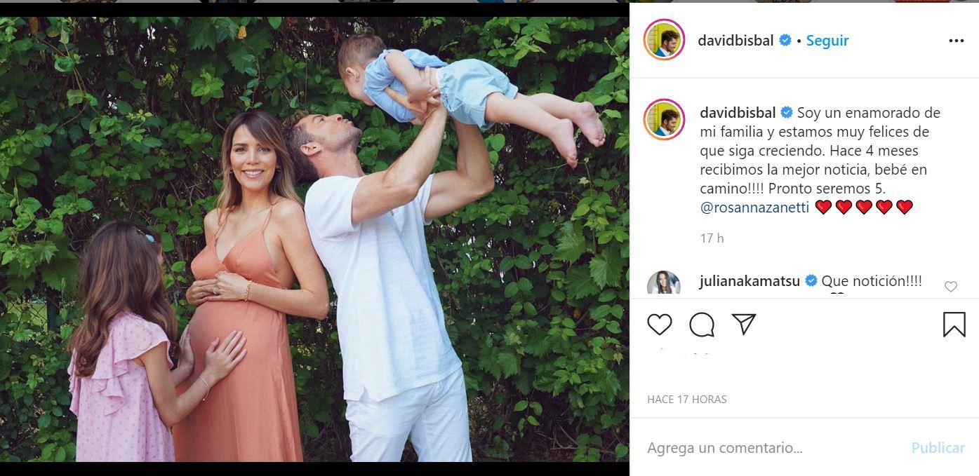 David Bisbal y Rosanna Zanetti anuncian que van a ser padres de nuevo ...