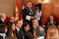 El fiscal superior de Baleares, Bartomeu Barcel, en un acto oficial.
