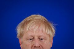 Brussels (Belgium).- British Prime Minister lt;HIT gt;Boris lt;/HIT gt; Johnson during a news conference at a Brexit summit in Brussels, Belgium, 17 October 2019 (re-issued 18 May 2020). As prominent in both sky and sea, the color blue is often associated with open spaces, freedom, depth and wisdom. In psychology blue is viewed as a non-threatening color and it is believed to have positive and calming effects on body and mind. Often linked with intellect, confidence and reliability, it is known in corporate America as a power color. (Abierto, Blgica, Bruselas) EPA/ ATTENTION: This Image is part of a PHOTO SET *** Local Caption *** 55555917