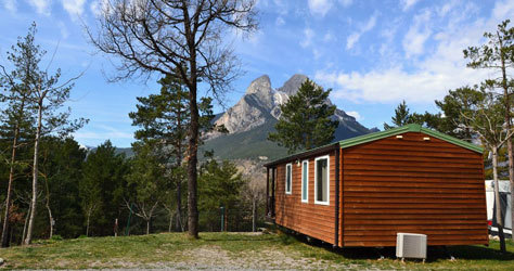 Vistas a los Pirineos del camping Repòs del Pedraforca.