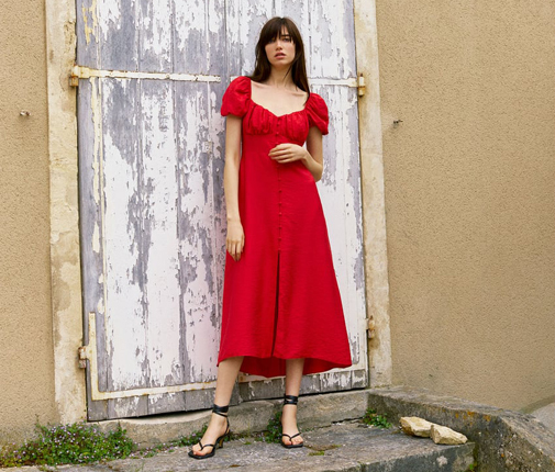 Vibrar Juicio Dos grados Zara diseña el vestido rojo que quita una talla y hace parecer más alta |  Moda