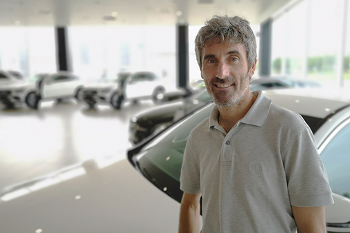 Ppep Ramn Viciano, director comercial de Autocas, el concesionario Mercedes.