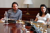 El secretario general de Podemos, Pablo Iglesias, e Irene Montero, en una imagen de 2019.