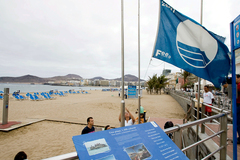 La playa Las Canteras, en Las Palmas de Gran Canaria.