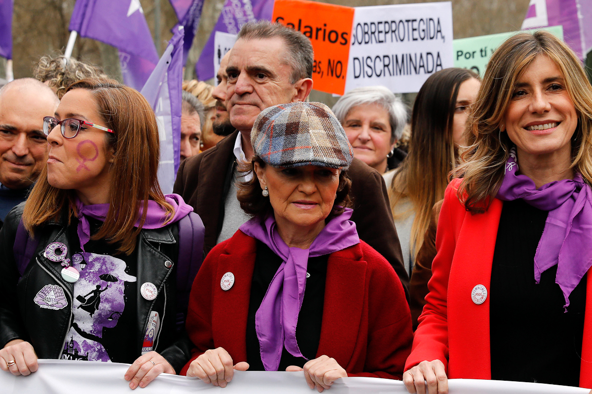 Jos Manuel Franco, en la manifestacin del 8-M en Madrid.