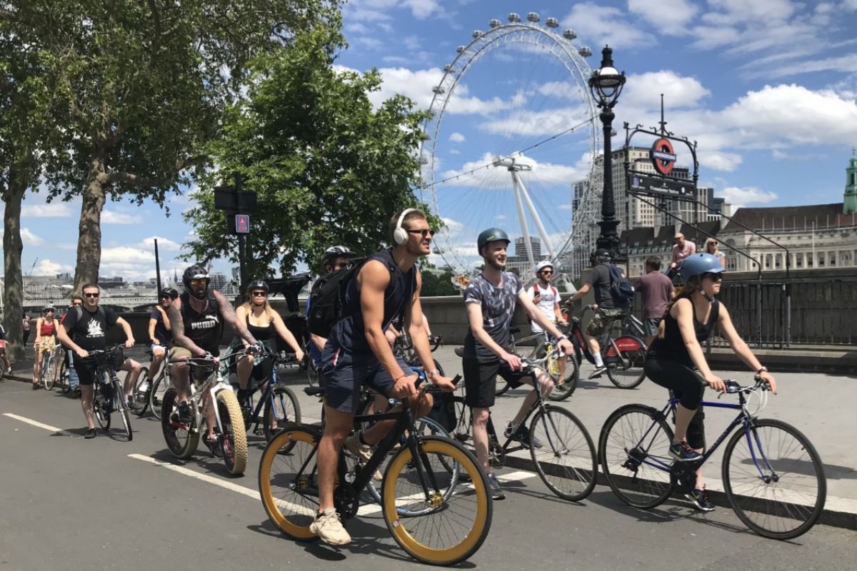 Ciclistas en Londres