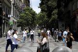 El centro de Madrid, en su primer da en la fase 1 de la desescalada