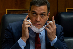 El presidente del Gobierno, Pedro Snchez, este mircoles, en el Congreso de los Diputados.