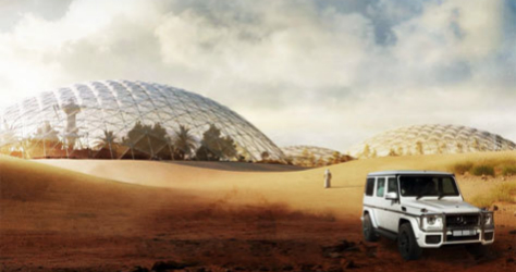 Las construcciones de la Mars Science City.