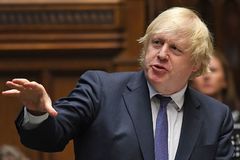 El 'premier' britnico, Boris Johnson, en el Parlamento.