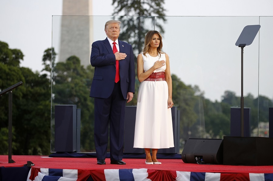 Los Trump durante la ceremonia del 4 de julio | Moda | EL MUNDO