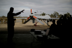 Un dron estadounidense, en una base area en Australia.