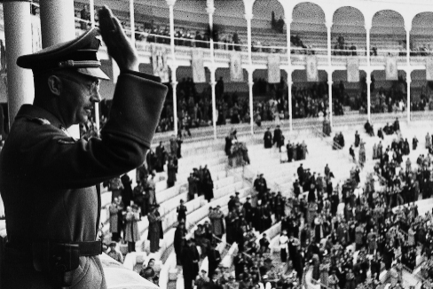 Heinrich Himmler, en la Plaza de Toros de Las Ventas en 1940.