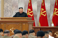 Kim Jong-un preside la Comisin Militar del Partido de los Trabajadores, el 18 de julio en Pyongyang.