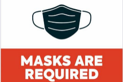 El aviso sobre la obligatoriedad de la mascarilla que comparti el saln de peluquera en su pgina de Facebook