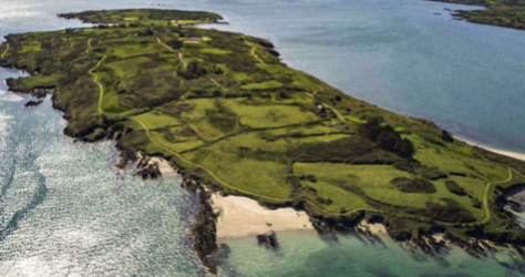 Panormica de Horse Island, al suroeste de Irlanda.