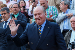 Don Juan Carlos durante la Feria de San Isidro