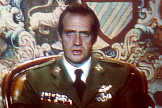 Juan Carlos I durante la emisin de su mensaje a la nacin el 23-F.