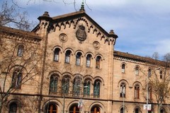 Fachada del edificio histrico de la Universidad de Barcelona.