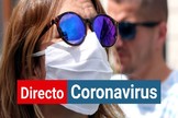 Una mujer con mascarilla por el coronavirus.