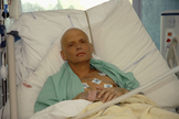 Alexander Litvinenko, en cuidados intensivos en un hospital de Londres en 2006.