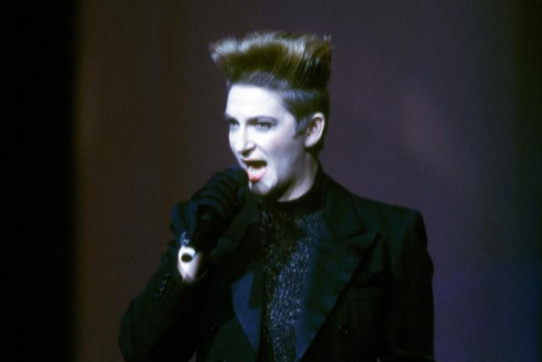 El cantante francs Desireless, en Cannes, en 1987.