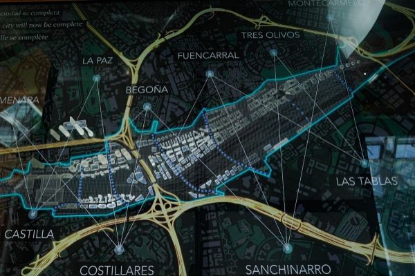 Maqueta digital de Madrid Nuevo Norte.