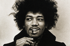 Jimi Hendrix, a finales de los aos 60.