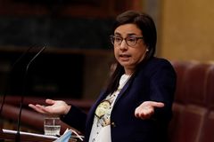 La diputada del PP Ana Vzquez durante su intervencin 'viral'