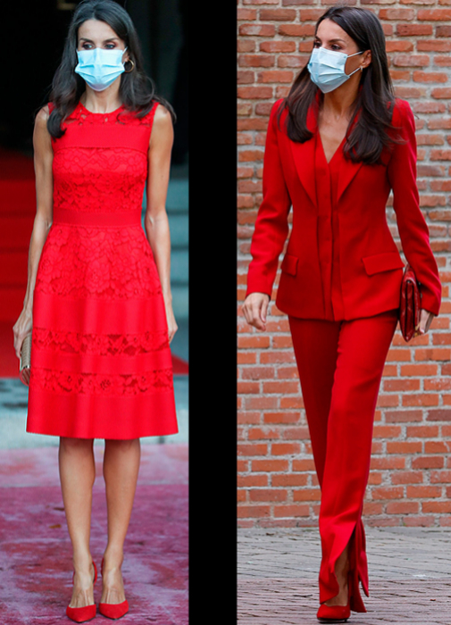 Carolina Herrera cre uno de los vestido ms verstiles de la reina, mientras que Roberto Torretta es el responsable del traje rojo.