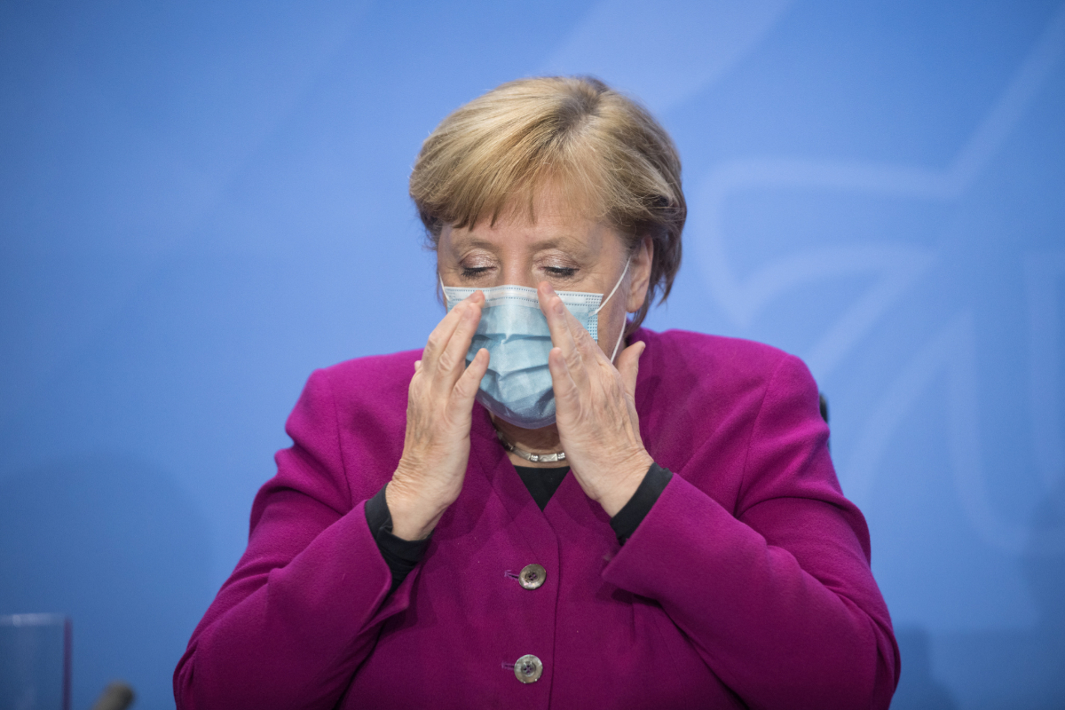 Angela Merkel, la canciller alemana, este mircoles tras anunciar las nuevas medidas adoptadas contra la expansin de la pandemia.