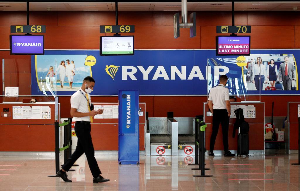 Mostrador de Ryanair en El Prat