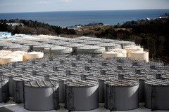 FILE PHOTO: Storage tanks for radioactive water are seen at tsunami-crippled lt;HIT gt;Fukushima lt;/HIT gt; Daiichi nuclear power plant in Okuma town, lt;HIT gt;Fukushima lt;/HIT gt; prefecture