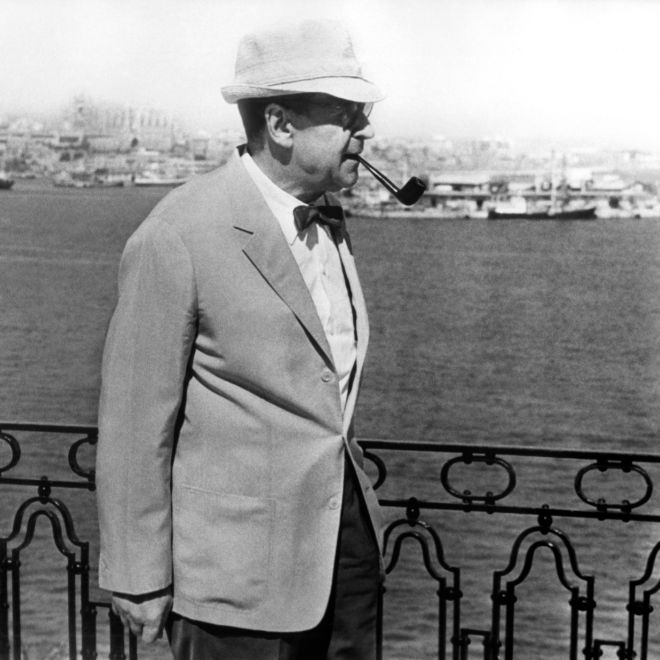 Georges Simenon, en Palma de Mallorca (1969).