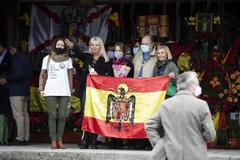 Apenas una treintena de franquistas se acuerda del aniversario de la exhumacin
