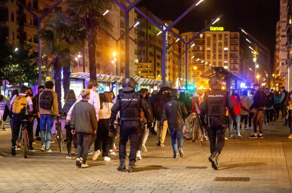 La Policía dispersa a los participantes en una protesta en Logroño al día siguiente de los disturbios