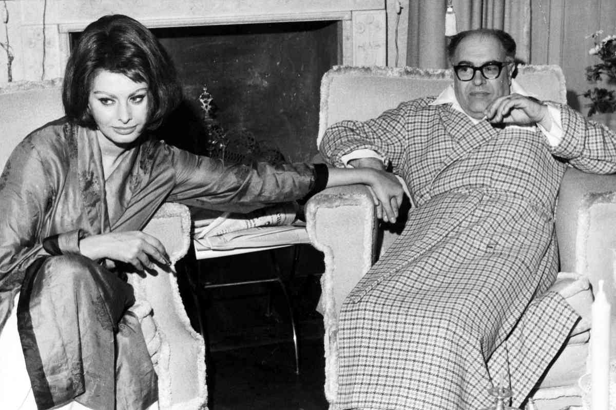 Sofía Loren y su marido, Carlo Ponti, en una imagen de los años 50.
