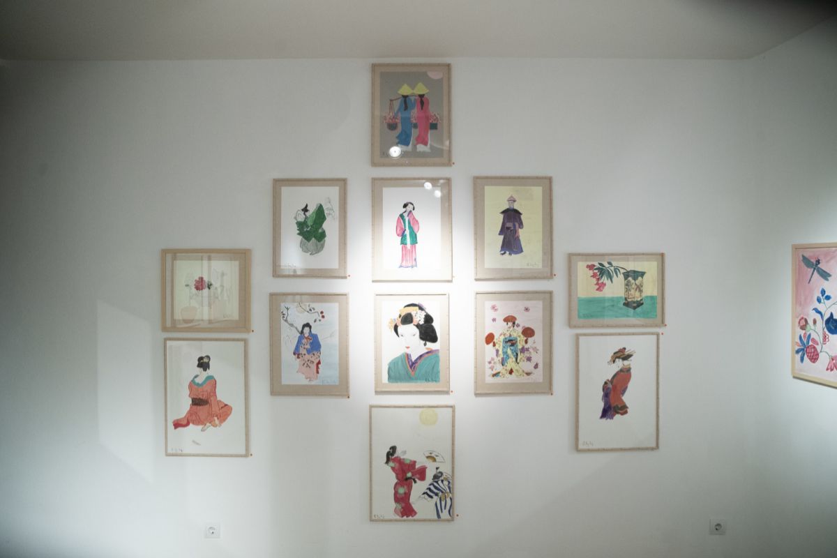 Algunas de las pinturas de Eugenia, que expuso el pasado octubre.