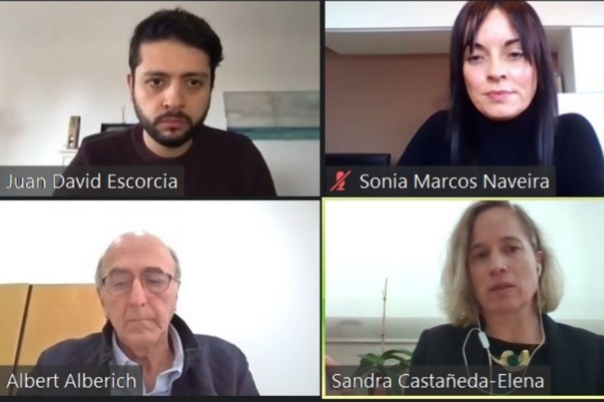 Cuatro de los expertos que participaron en la jornada de periodismo ambiental