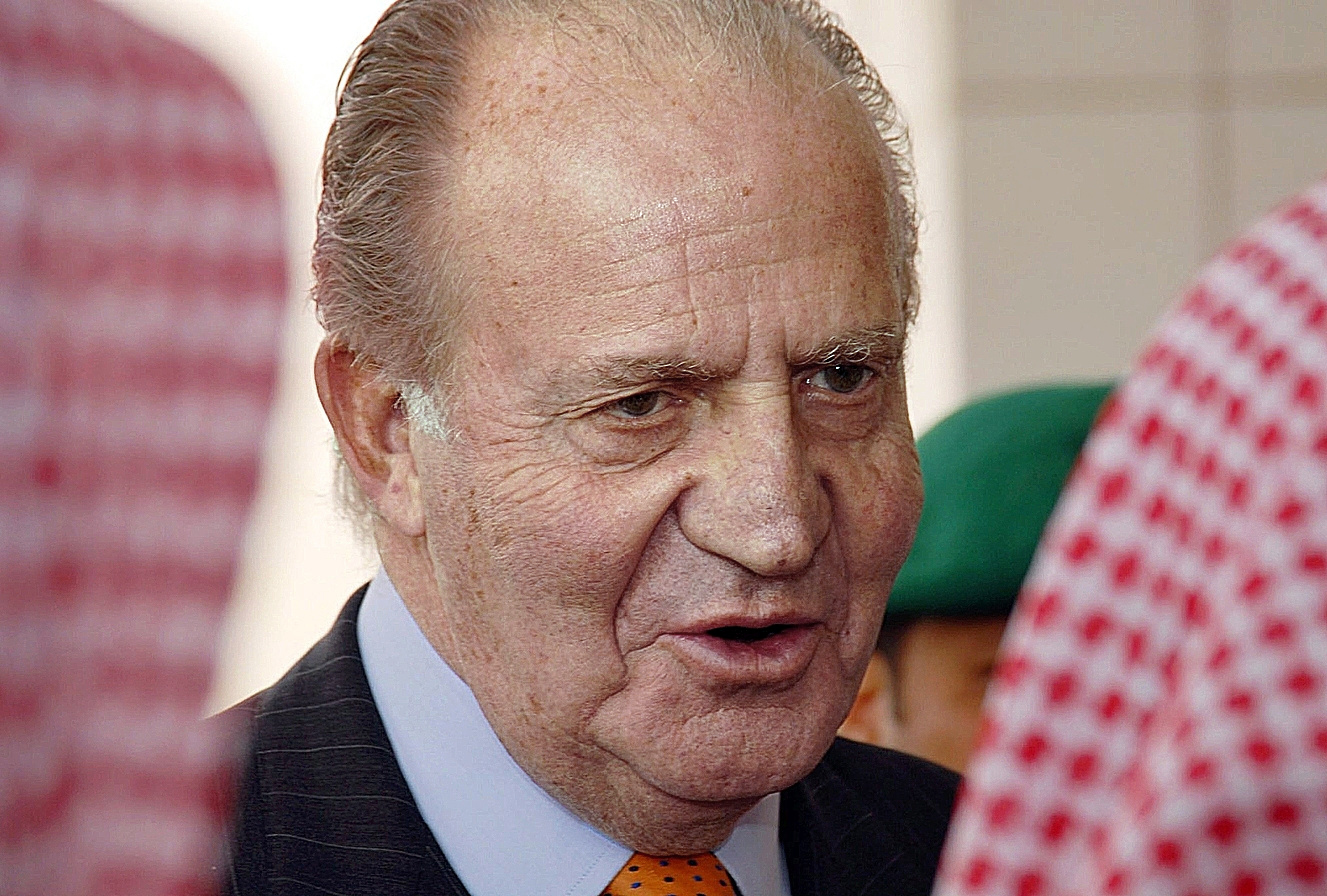 King Juan Carlos during his visit to Saudi Arabia