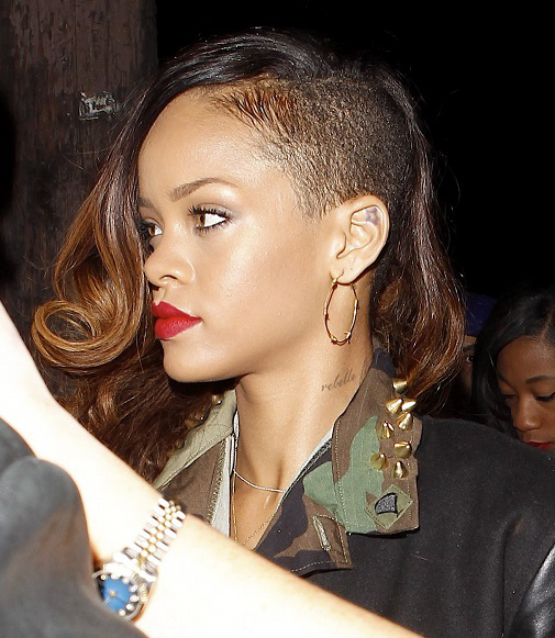 La cantante Rihanna.