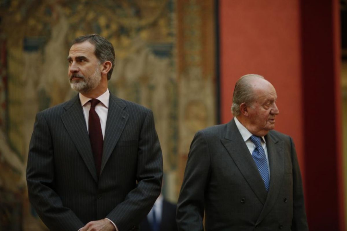Felipe VI y Don Juan Carlos hace dos aos