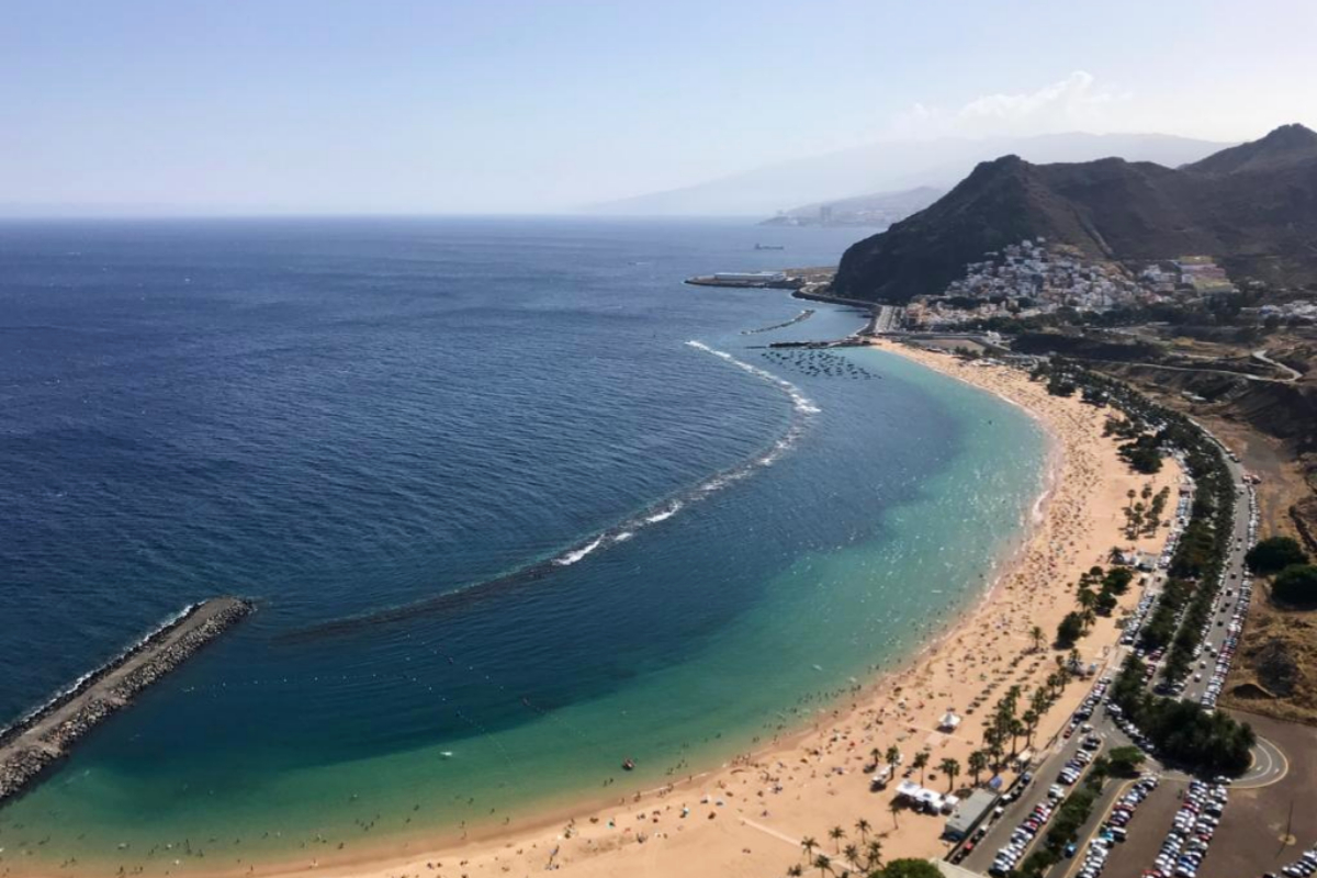 La playa de las Teresitas, en Santa Cruz de Tenerife.